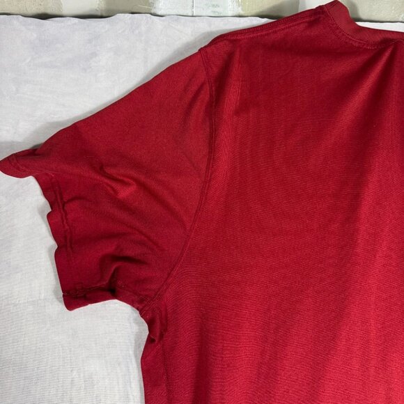Nike Dri Fit Men's T-Shirt Red Crew Neck Short Sleeve Performance Comfy Size XL - Picture 7 of 16